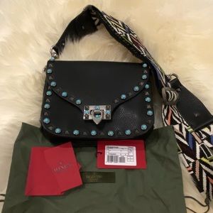 VALENTINO ROCKSTUD GUITAR CROSSBODY HANDBAG❤️❤️❤️